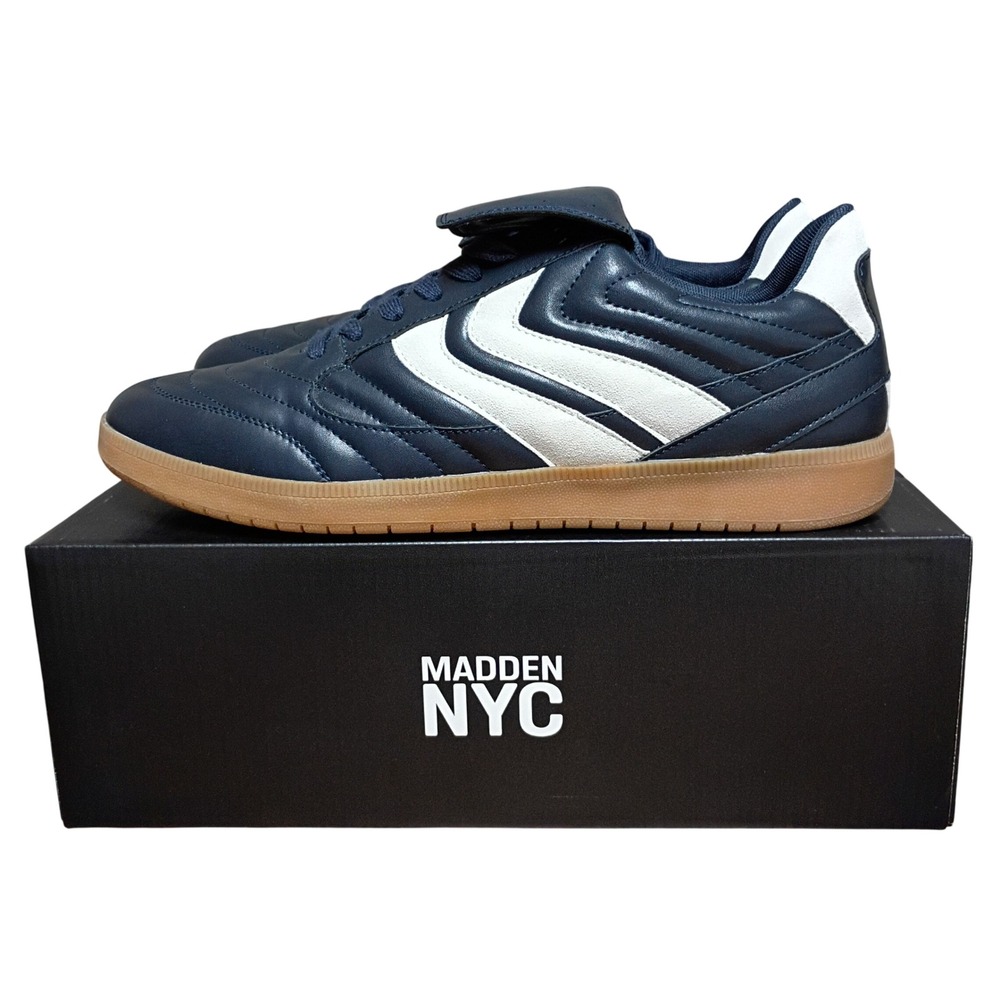 Madden NYC M-Muirr Sport Casual Mens Sneakers Navy White Gum Sole Size 11 NEW